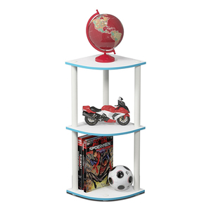 Wholesale Simple Stylish Multiple Color <strong>Corner</strong> <strong>Units</strong> <strong>Living</strong> <strong>Room</strong> Furniture Mini PVC Pipe and Wood 5 Layers <strong>Corners</strong> Cabinet - Product Image 5