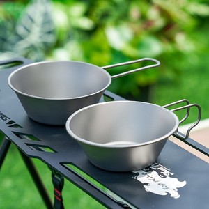 Pure Titanium Folding Bowl 100g <b>Camping</b> Outdoor Portable Tableware - Product Image 3