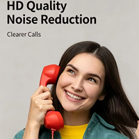 Auricular Retro de Plástico para Teléfono con Conector Tipo C para Teléfonos Móviles, Modelo TT-1, Receptor de Llamadas