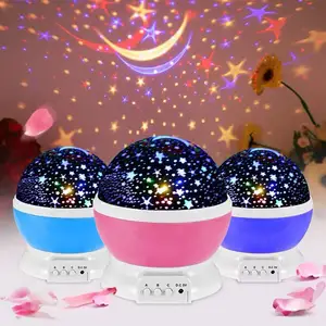 Hot Sale Sensor KIDS 3D Usb Rechargeable Dream Rotating Star Sky Led Projection Light Led Projection Lamp