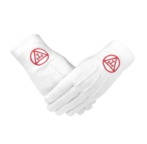 Maçonnique Regalia Royal Arch Broderie Robe Gants Coton Matériel Utilisation Quotidienne pour les Francs-Maçons - Product Image 1