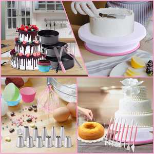 OEM 1 Piece Set Eco-Friendly Fondant <b>Cake</b> <b>Decorating</b> <b>Supplies</b> Kit with Plastic Molds Microwave Safe - Product Image 3