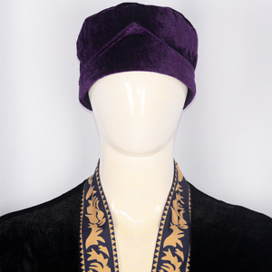 Costume de cosplay Dumbledore de pointe, cape en velours violet unisexe pour adulte avec broderie dorée, tenue de personnage de film et de série TV - Product Image 3