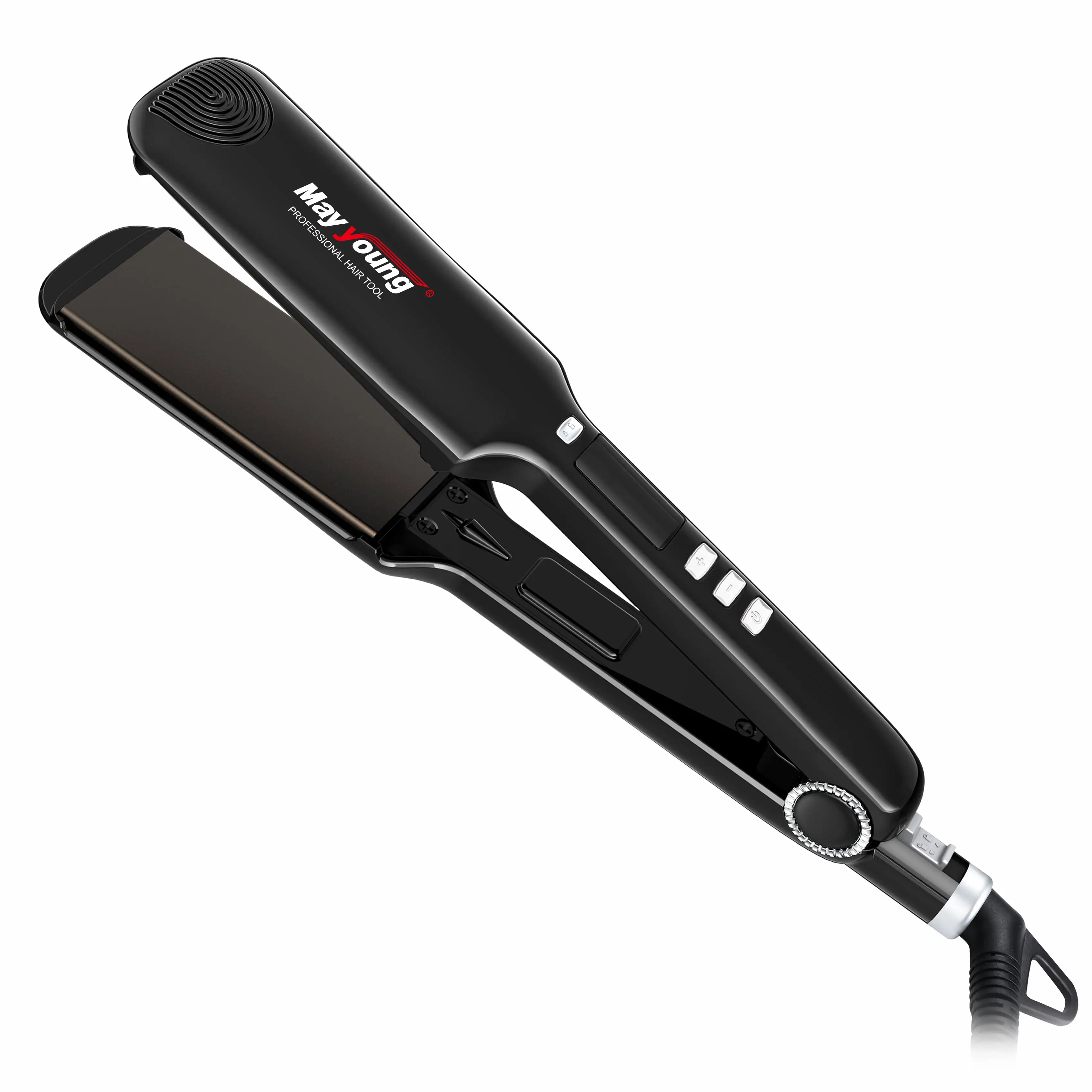 Magic Ionic Hair Straightener M526A Wholesaler Professional LCD Display Nano Titanium Free Spare Parts Electric Ceramic Coating