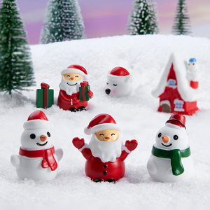 Miniature en résine Père Noël Esthétique Héritage, <span class=keywords><strong>Fable</strong></span> intemporelle de style rustique ancien pour la décoration de globe de neige DIY pour enfants en gros - Product Image 3