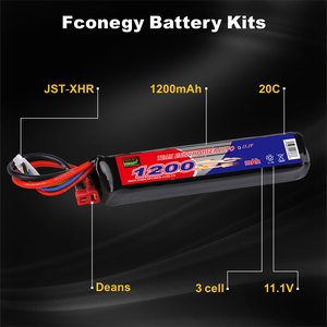 충전식 에어소프트 배터리 팩 3S Lipo 11.1V 1200mah 액세서리 Bb <span class=keywords><strong>King</strong></span> 에어소프트 건 스틱 팩 - Product Image 3
