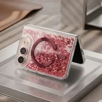 Casing Ponsel Magnetik Berkilau untuk DUO Fold 18, Penutup Pelindung Lipat Plastik Transparan