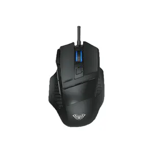 AULA S12 Wired Gaming Mouse Professional Office Mouse 7 Botões 3500DPI Backlight Optical Computer Mouse para Gamer Desktop PC