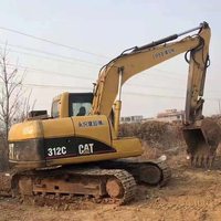 Excavatrice sur chenilles d'occasion Cat 312c de 12 tonnes à vendre Caterpillar 312 Excavatrice à Dubaï Excavatrice moyenne