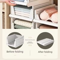Boîte de rangement multifonctionnelle JX pour placard, étagère à chaussures pliable, tiroir à vêtements, rangement gain de place pour salle de bain et cuisine