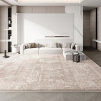Tapis rayé moderne et minimaliste en polyester doux, insonorisant, facile d'entretien, pour salon, chambre à coucher, chevet
