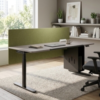 Bureau de travail ergonomique moderne pour la maison avec pieds motorisés, bureau d'ordinateur réglable électriquement avec affichage numérique et mémoire