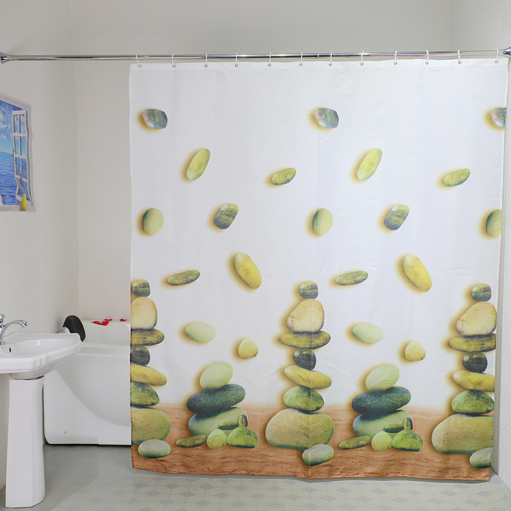Модная дизайнерская занавеска для душа из полиэстера с 3D цифровой печатью для ванной комнаты