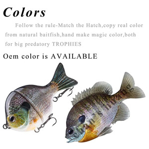 Señuelo de Pesca Articulado Tipo <span class=keywords><strong>Sunfish</strong></span>, 9cm, 34.5g, Plástico, para Pesca de Lubina - Product Image 4
