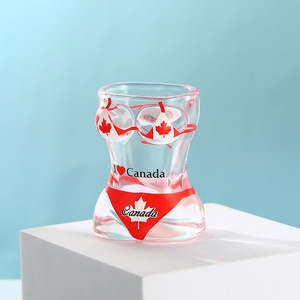 Vente en gros 2024 Nouveaux verres à <span class=keywords><strong>tequila</strong></span> et à bikini design créatif mat 50 ml sans plomb Beauty Bar One Shot Peinture personnalisée - Product Image 4