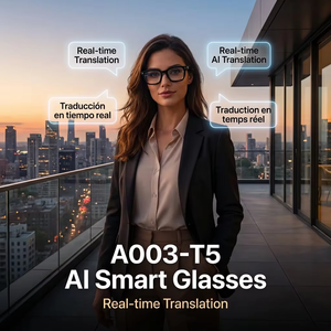 Gafas Inteligentes Temkong con IA, Cámara HD 1080P, Captura de Video y Fotos, Traducción en Tiempo Real, Grabación, Asistente IA, <span class=keywords><strong>Audio</strong></span> de Oreja Abierta - Product Image 6