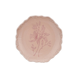 18-Piece European Pink Dishes Vintage <b>Ceramic</b> <b>Dinner</b> Plates Elegant Embossed Design Classic Style Dinnerware <b>Sets</b> for Wedding - Product Image 3