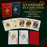 Jeu de cartes à jouer à double deck, directement de l'usine, avec logo personnalisé, cartes de poker avec boîte en papier, livraison rapide, vente en gros