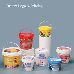 Food Grade <span class=keywords><strong>5</strong></span> Galões Reciclado Balde De Plástico com Tampa Mel Cor Cinco Galões Balde Tambores - Product Image 2