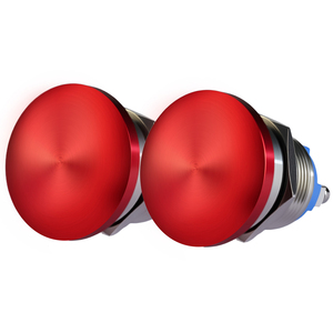 Interruptor de Botón Pulsador con Cabeza Metálica para Aplicaciones en Plantas Químicas - Product Image 1