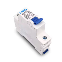 Disjoncteur miniature LUZRO MCB 1P 63A 6kA certifié IEC 60898 pour usage domestique, en cuivre ND1-63 50/60Hz, pour boîte de distribution