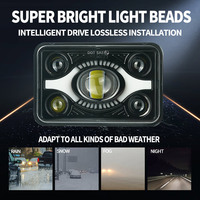 4*6 Inch Led Sealed Beam Headlight Led Work Light Spotlight Round Led Working Light Led Truck Lights
