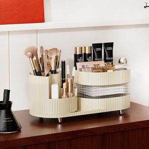 Boîte de rangement ronde moderne pour maquillage, rangement pour rouge à lèvres, porte-crayons cosmétiques, organisateur - Product Image 3