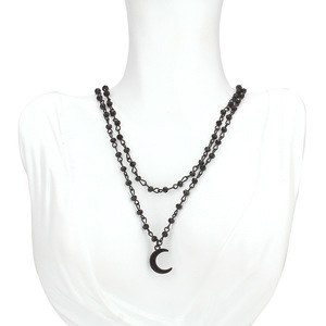 Copper Alloy Double Layered <b>Cross</b> Pendant Necklace For Women Geometric Design Fashion Jewelry - Product Image 2