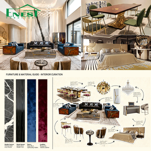 Juego de Mesa y Sillas de Comedor Largas de Madera de Burl Hechas a Mano de Lujo con Base de Latón Dorado para Proyectos de Villas/Restaurantes de Hoteles de 5 Estrellas - Product Image 5