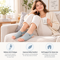 Manchons de soutien de la voûte plantaire en gel pour femmes et hommes, attelle de compression pour le pied avec coussinets pour pieds plats, confort quotidien