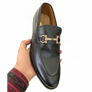 Chaussures de mariage montantes pour hommes en cuir véritable, légères, style unique, faites à la main, pour l'automne - Product Image 1