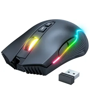 ONIKUMA CW905 2.4G ricaricabile Wireless Mouse con 6 pulsanti RGB luce da gioco mouse ergonomico per Computer Mouse