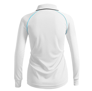 <span class=keywords><strong>POLO</strong></span> da donna di alta qualità 100% poliestere abbigliamento sportivo <span class=keywords><strong>Polo</strong></span> manica lunga Zip collo donna camicie da Golf <span class=keywords><strong>POLO</strong></span> vuote - Product Image 2