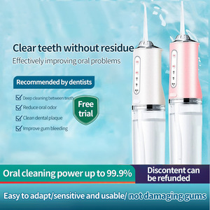 Portable Electric Oral Irrigator 220Ml Water Tank Rechargeable Dental Cleaner With 4 Nozzles For Home Use - Product Image 3