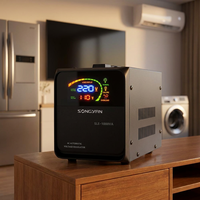 Régulateurs de tension automatiques personnalisés en gros pour usage domestique, type relais 1000VA 220V AVR avec affichage LED