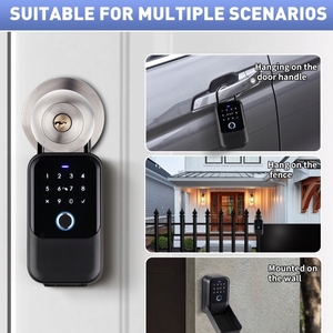 <span class=keywords><strong>Caja</strong></span> de <span class=keywords><strong>Seguridad</strong></span> Inteligente para <span class=keywords><strong>Llaves</strong></span> IP65 con Huella Dactilar, Tarjeta RFID, Contraseña y Acceso por Aplicación, <span class=keywords><strong>Caja</strong></span> Fuerte para <span class=keywords><strong>Llaves</strong></span> para Exteriores para <span class=keywords><strong>Airbnb</strong></span> - Product Image 5