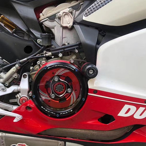 Pour Ducati 959/1199/<span class=keywords><strong>1299</strong></span> V2 <span class=keywords><strong>V4</strong></span> et OLIVER, couvercle d'embrayage transparent modifié avec design transparent - Product Image 4