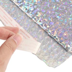 Bolsa de sobres de burbujas de aluminio holográfico láser, suministros para pequeñas empresas, sobres acolchados, sobres de burbujas, bolsas de correo - Product Image 5