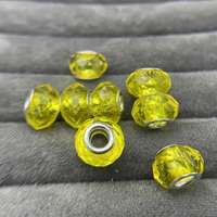 Usine coloré Bubblegum 14mm à facettes en plastique acrylique Rondelle perles 5mm grand trou perles en vrac pour la fabrication de bijoux en gros