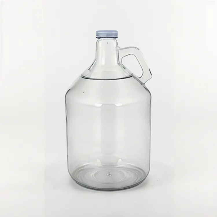Custom New Shape 1.5L 2L Glass Bottle with No-leak Screw Cap for Beer Juice Beverage