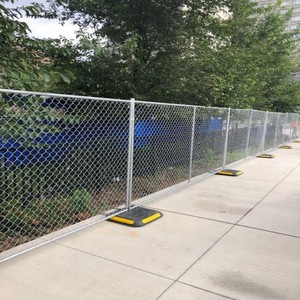 Dış bariyer olarak amerikan geçici çit Panel taşınabilir zincir bağlantı inşaat çiti - Product Image 6