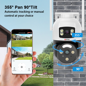 Hfw HD 6MP ống kính kép PTZ máy ảnh CMOS <span class=keywords><strong>WIFI</strong></span> CCTV <span class=keywords><strong>Camera</strong></span> an ninh không dây không thấm nước 3.6mm ống kính giám sát máy ảnh và <span class=keywords><strong>IP</strong></span> mạng - Product Image 4