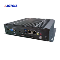 Komputer Mini Tanpa Kipas Komputer Tertanam Industri Prosesor Celeron J4125 2 LAN 5 USB 4 COM VGA Output Layar Ganda M51