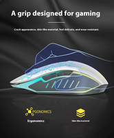 Mouse Gaming Berkabel Laris Manis Desain Ergonomis Lampu RGB Berpendar 1600 DPI Presisi Tinggi untuk Komputer Laptop Desktop