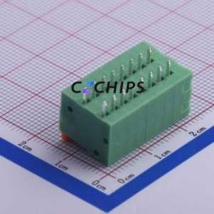 KF141R-2.54-8P Spring Terminal Block Bent Lead Through Hole,P=2.54mm Connector 2.54mm 8P 8 2A - Product Image 2