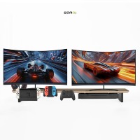 SAMDI 2026, Escritorio Plegable de Madera para Computadora, Material de Superficie de Madera, Modelo Comercial para Sala de Estar Sd-042, Gran Venta