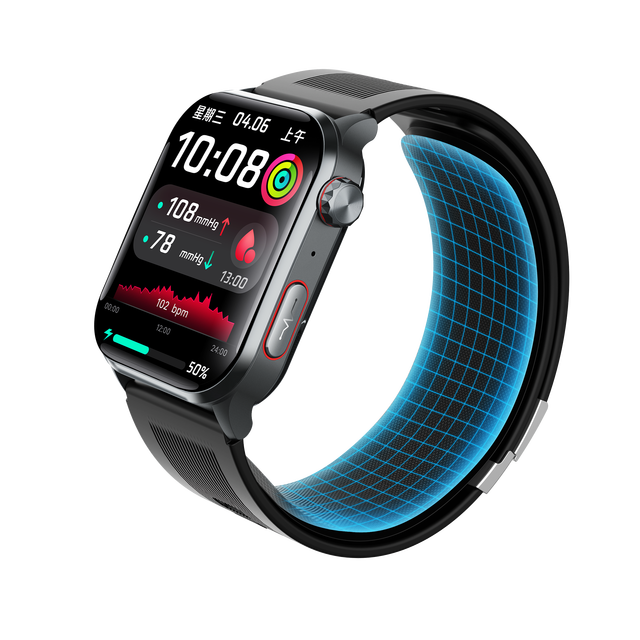 OEM Health Watch Air Pump Blood Pressure ECG Cortisol/HRV Analysis Scientific Sleep Tracking for Wellness