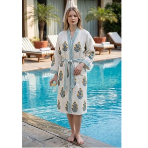 Best Quality <b>Waffle</b> Bath Robe Breathable Quick Drying Cotton Spa Gown for Hotel Gym Home Use Available At Factory Direct Price - Product Image 1