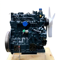 Conjunto de motor diésel D1305 de 3 cilindros completamente nuevo, 3000 rpm, 18.5 kW, D1305-EF03, piezas de repuesto para miniexcavadora de 3 toneladas para Kubota