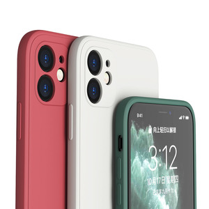 Funda de Teléfono Personalizada de TPU Suave para <span class=keywords><strong>iPhone</strong></span> 14 13 12 11 Plus XR XS X 16 15 Pro Max, Cubierta Trasera Cuadrada de Silicona Líquida - Product Image 4